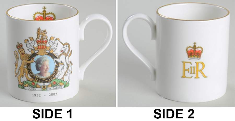 Crown Windsor Royalty Souvenirs Elizabeth Ii Golden Jubilee Mug - No Box by Crown Windsor-1