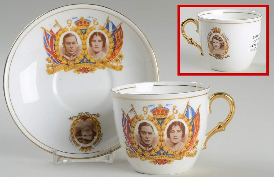 Collingwoods Royalty Souvenirs George Vi & Elizabeth Coronation Cup & S - No Box by Collingwoods-1