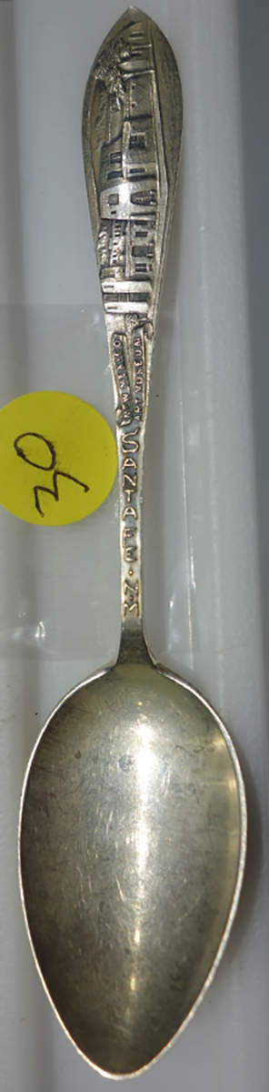 Sterling Souvenir Spoons Santa Fe New Mexico - No Box by Chas M Robbins-1
