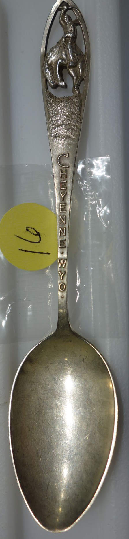 Sterling Souvenir Spoons Cheyenne Wyoming - No Box by Chas M Robbins-1