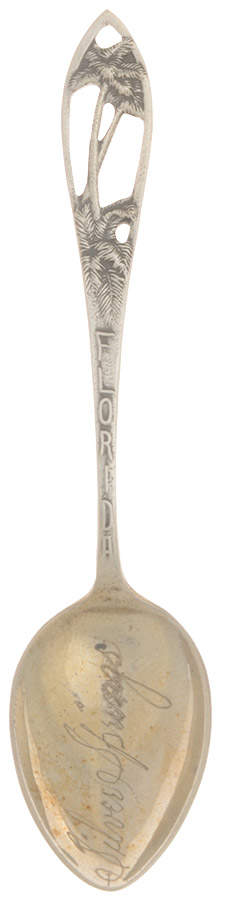 Sterling Souvenir Spoons Florida- Silver Springs  - No Box by Chas M Robbins-1
