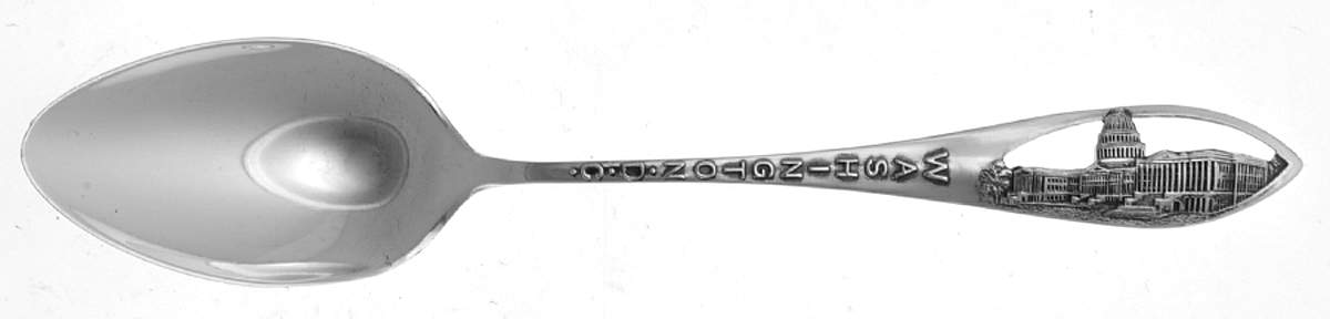 Sterling Souvenir Spoons Washington Dc-Capitol Building - No Box by Chas M Robbins-1