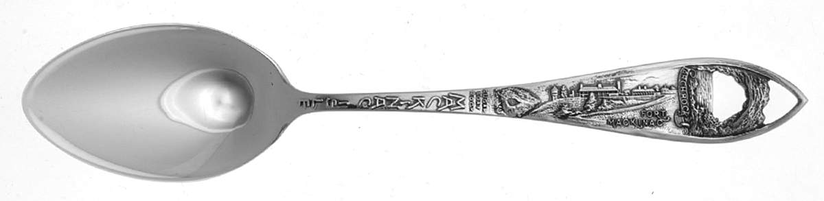Sterling Souvenir Spoons Mackinac Isle-Michigan - No Box by Chas M Robbins-1