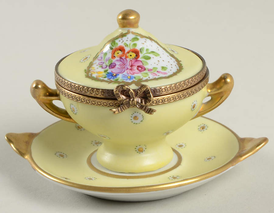 Chanille Limoges Boxes Tureen With Underplate-Set Of 2 - No Box by Chanille-1