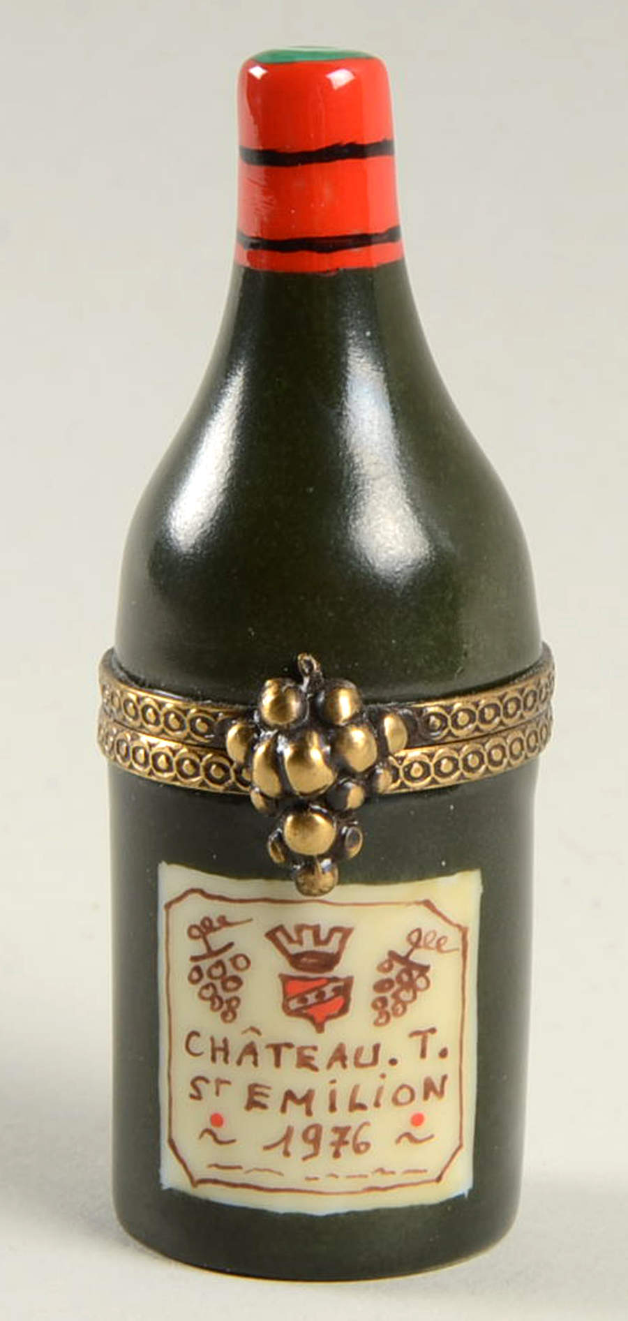 Chanille Limoges Boxes Wine Bottle-Chateau. T. St Emilion 1976  - No Box by Chanille-1