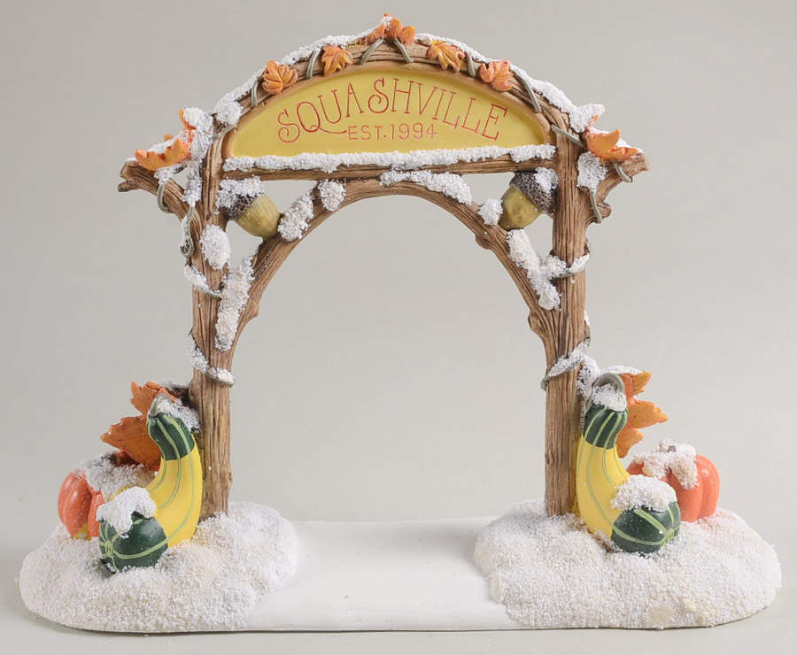 Squashville Village Village Sign - Boxed by Charming Tails-1