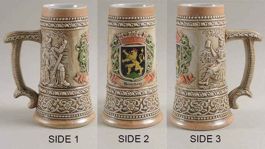 German City Crests Steins German Cities- Heidelberg - No Box by Ceramarte-1