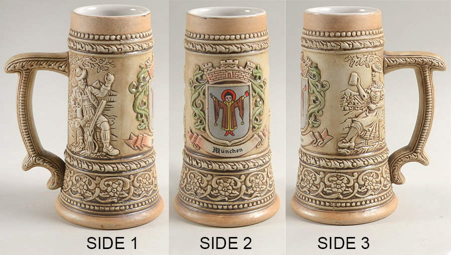 German City Crests Steins German Cities- Munchen - No Box by Ceramarte-1