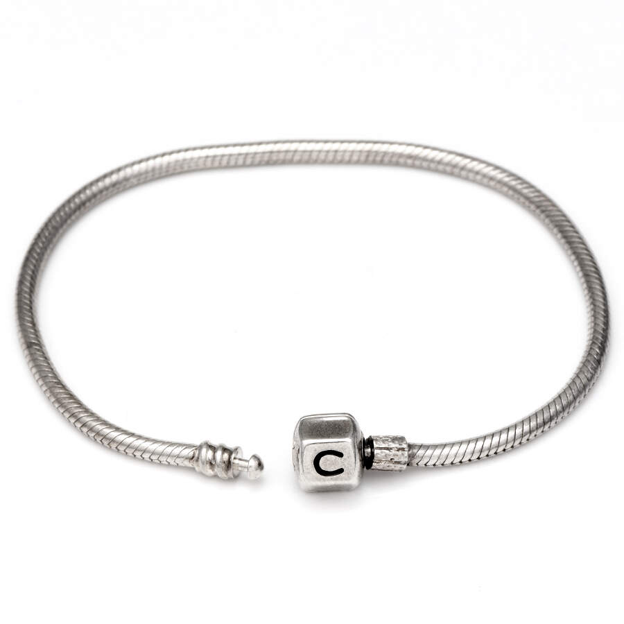 Sterling Bracelets Silver Snap Bracelet - 7.9 In - No Box by Chamilia-1