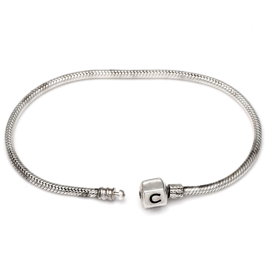Sterling Bracelets Silver Snap Bracelet - 7.1 In - No Box by Chamilia-1