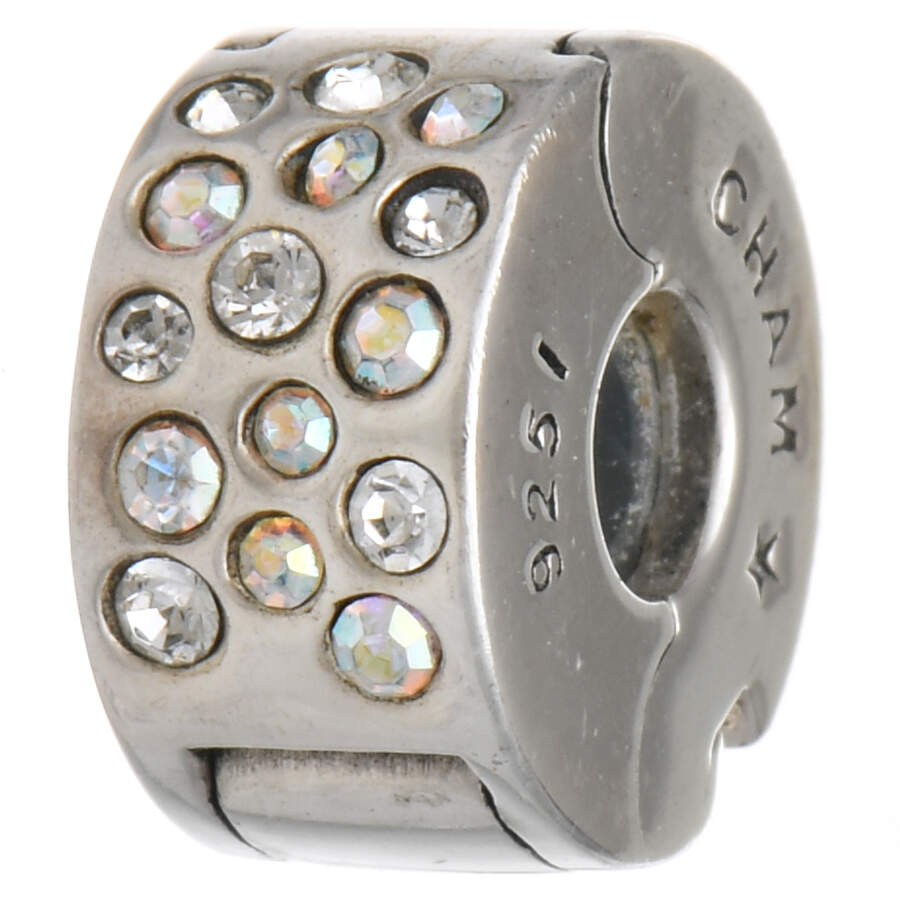 Locking Beads & Bangle Accents Glimmer Lock - Iridescent - No Box by Chamilia-1
