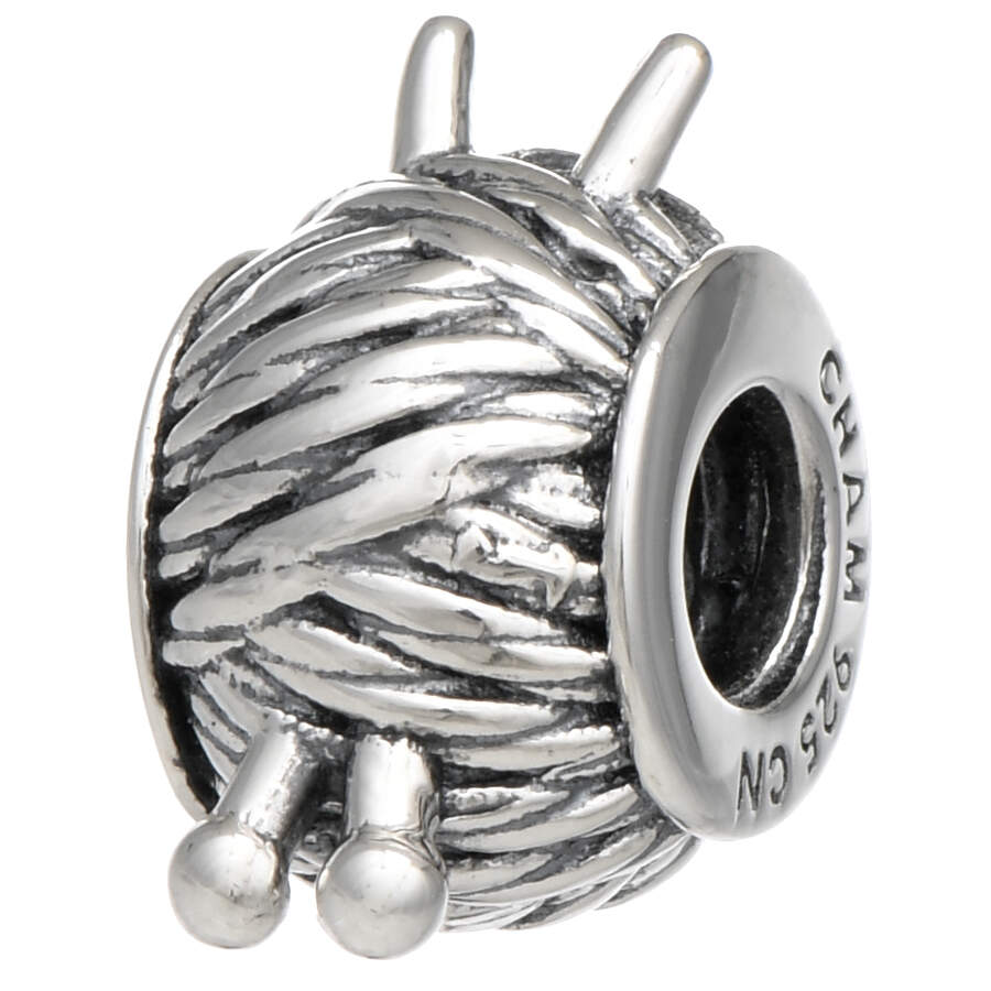 Sterling & Enamel Charms Knit & Purl - No Box by Chamilia-1