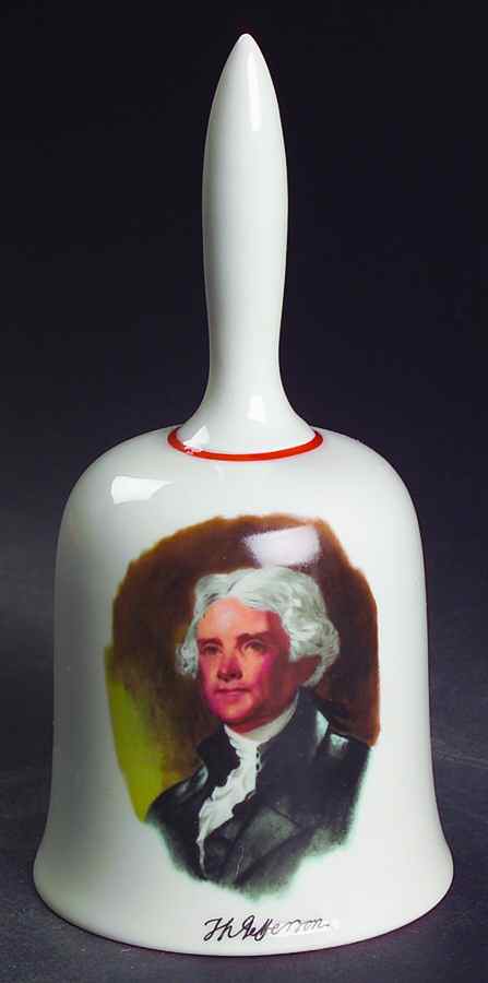 Bicentennial Bell Thomas Jefferson - No Box by Danbury Mint-1