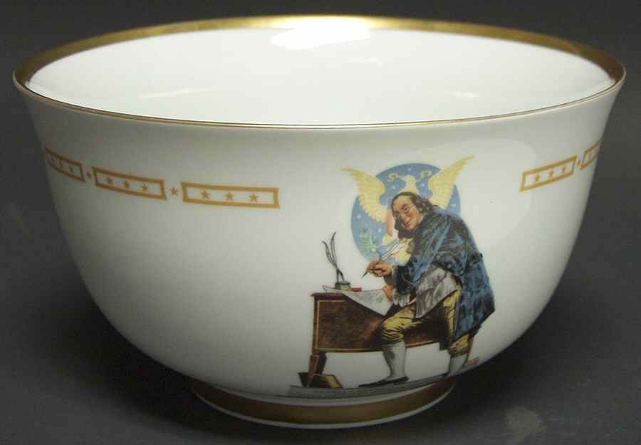 Danbury Mint Bicentennial Bowl Ben Franklin Bowl - No Box by Danbury Mint-1