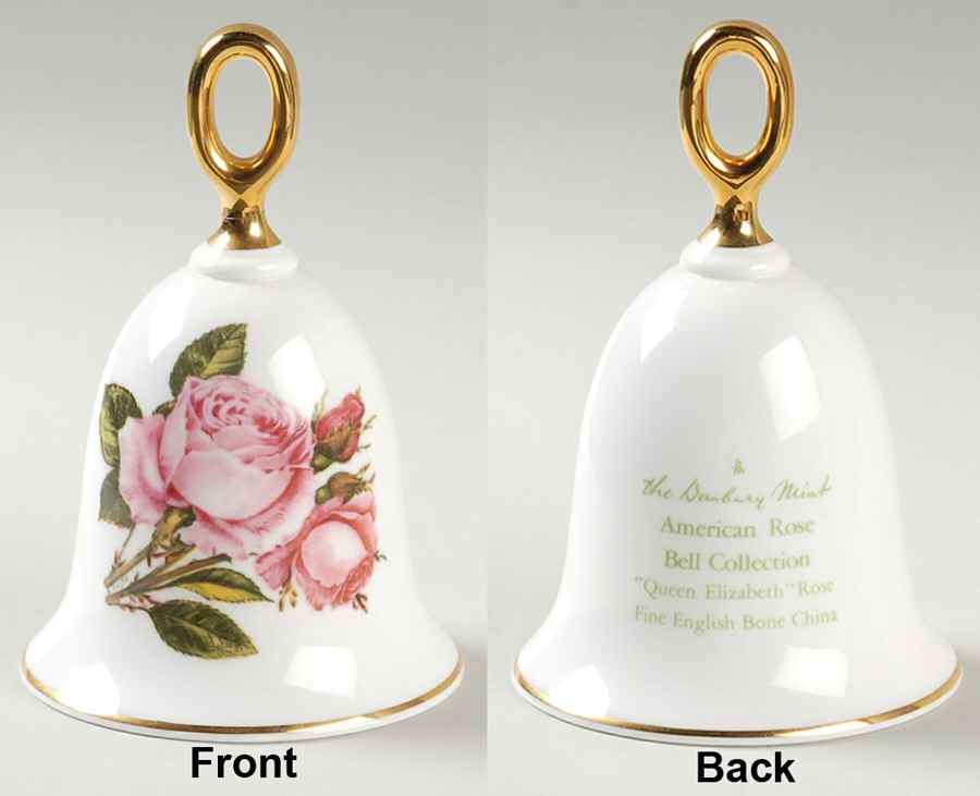 American Rose Queen Elizabeth Rose - No Box by Danbury Mint-1