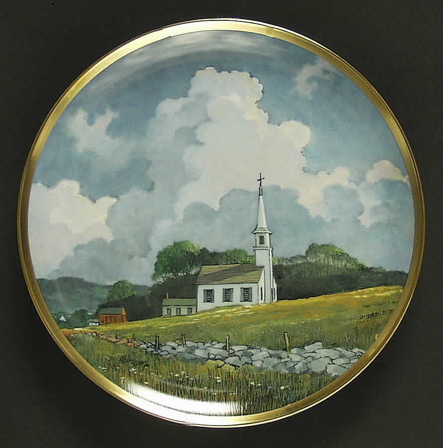 American Countryside Country Church - No Box by Danbury Mint-1