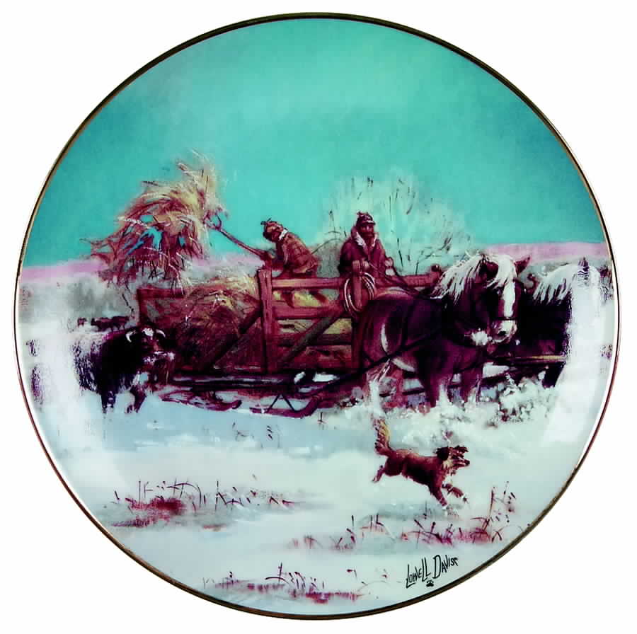 American Farm Winter Chores - No Box by Danbury Mint-1