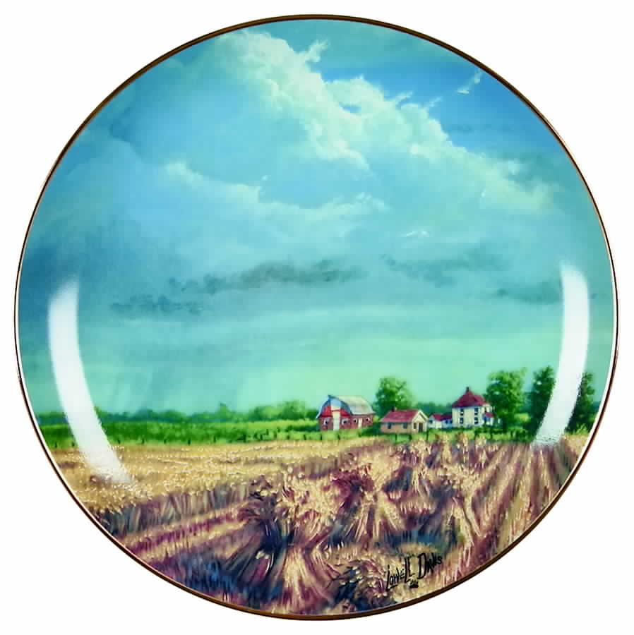 American Farm Distant Storm - No Box by Danbury Mint-1
