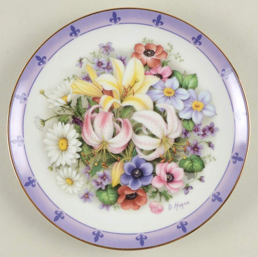 Bouquets of the World Flowers Of France - No Box by Danbury Mint-1