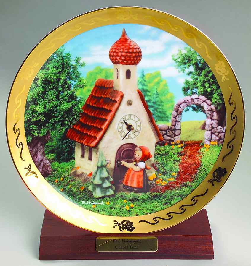 Century Collection Plates Chapel Time - No Box by Danbury Mint-1