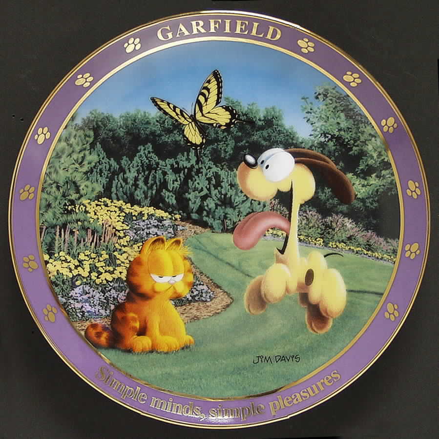 A Day with Garfield Simple Minds, Simple Pleasures - No Box by Danbury Mint-1
