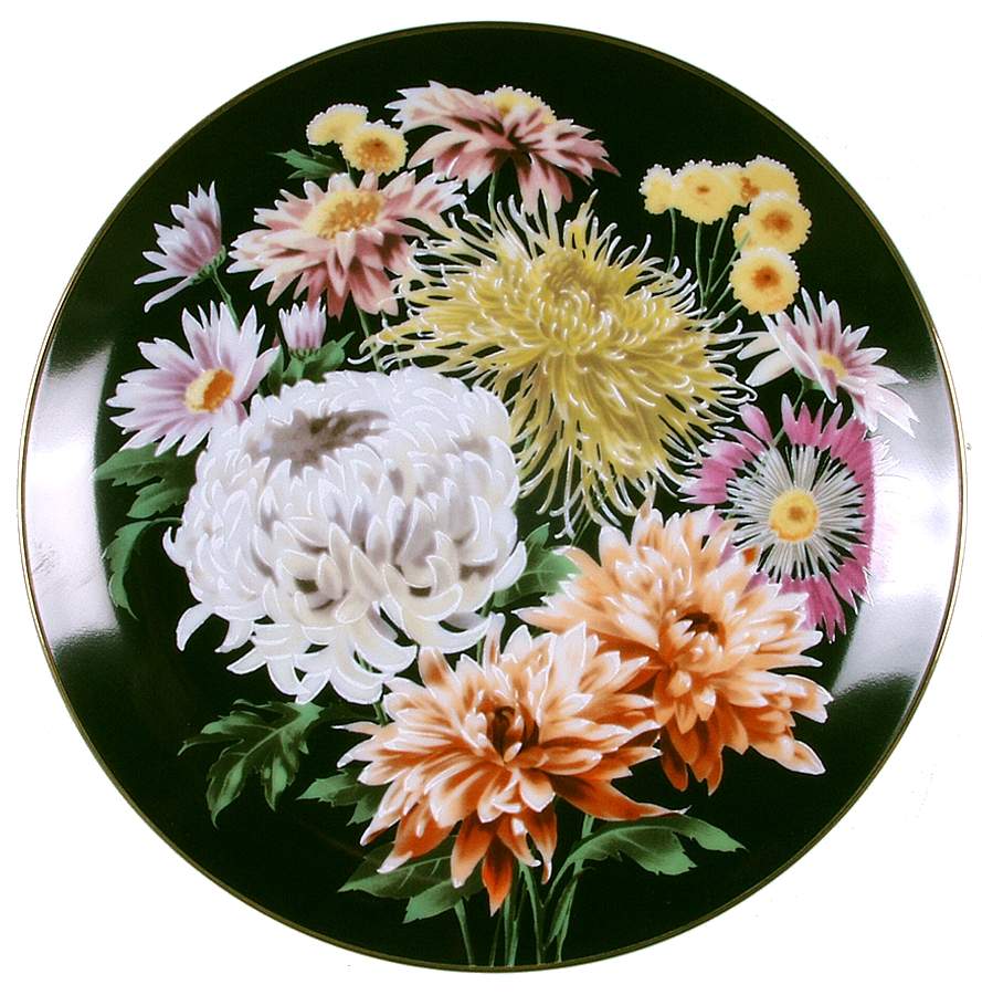 Flower Gardens of Count Bernadotte Chrysanthemum - No Box by Danbury Mint-1