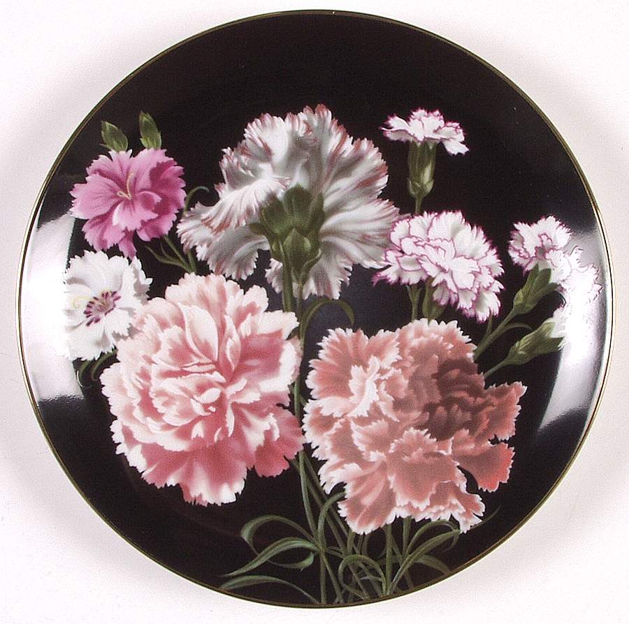 Flower Gardens of Count Bernadotte Carnation - No Box by Danbury Mint-1