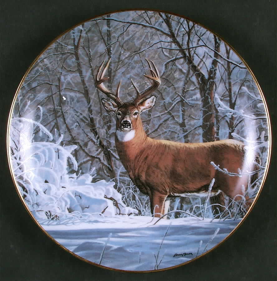 Friends Of The Forest Winter Whitetail Deer - No Box by Danbury Mint-1