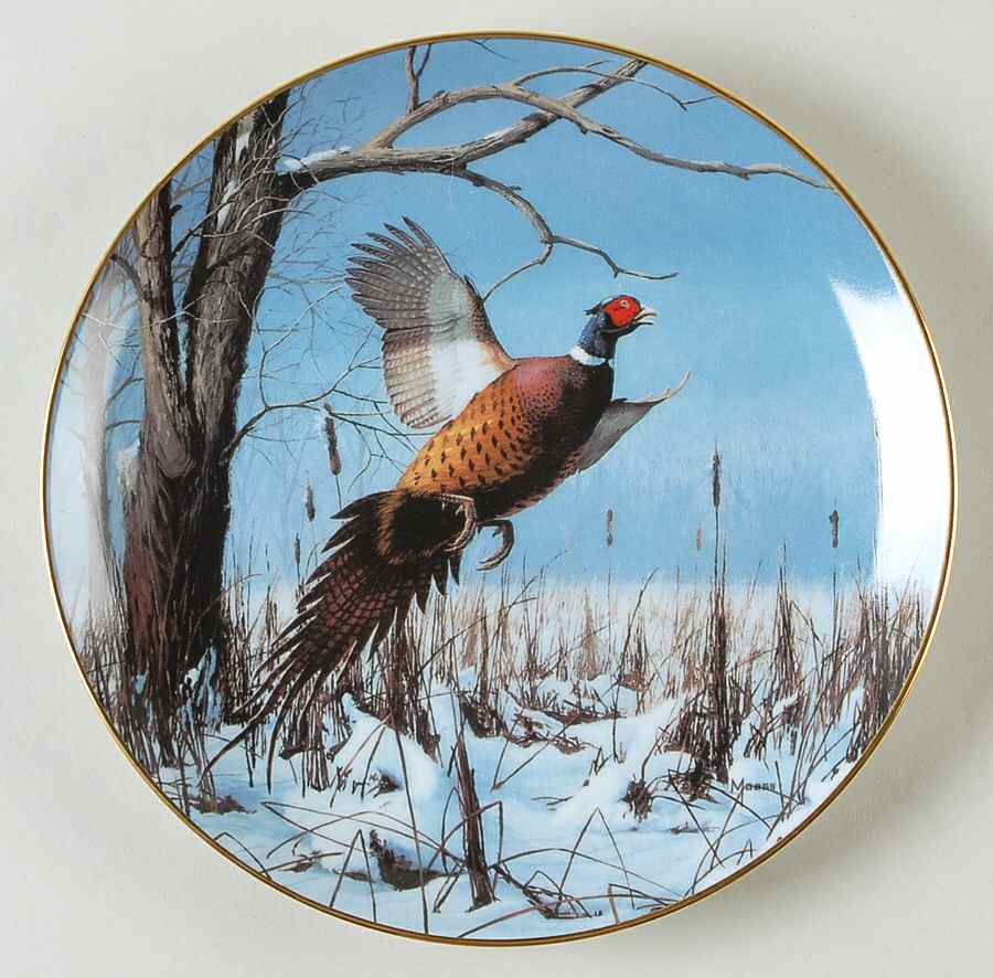 Game Birds Winter Solitude - No Box by Danbury Mint-1
