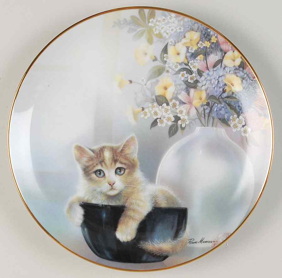 Kitten Cousins Cup Of Trouble - No Box by Danbury Mint-1