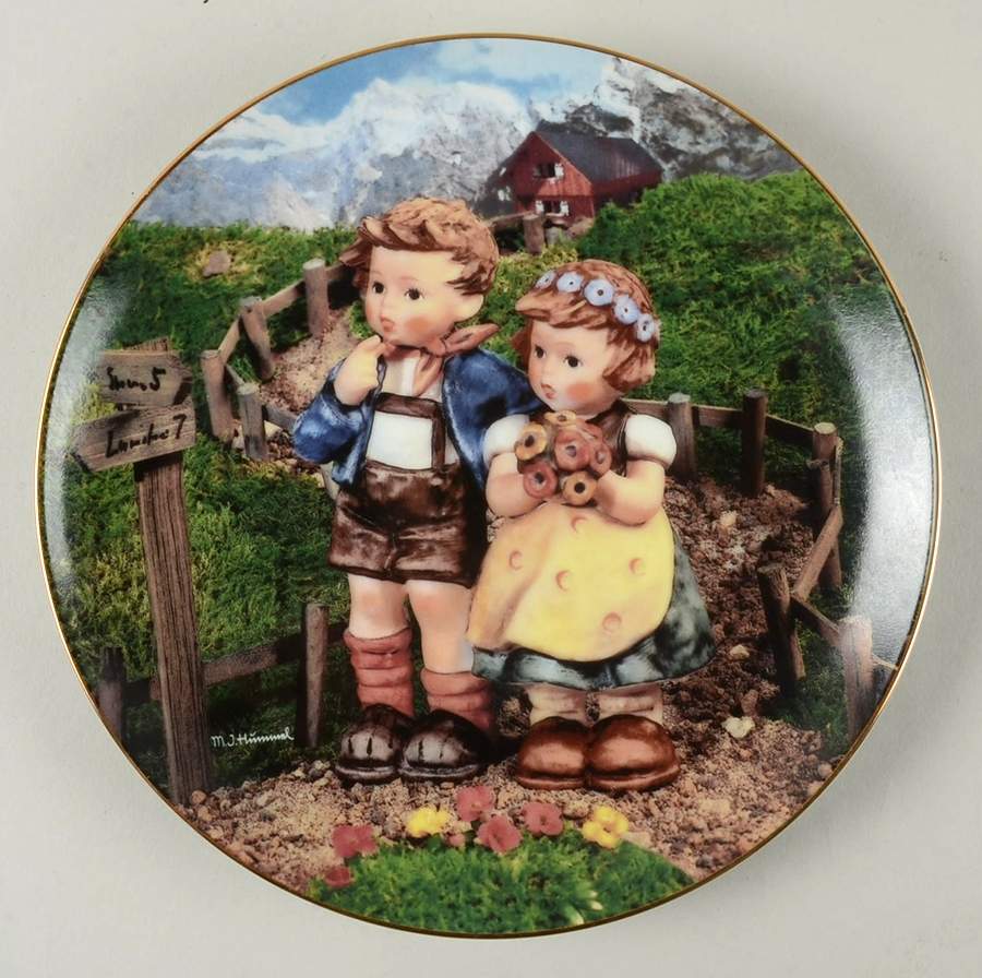 Little Companions Hummel Plates Country Crossroads - No Box by Danbury Mint-1