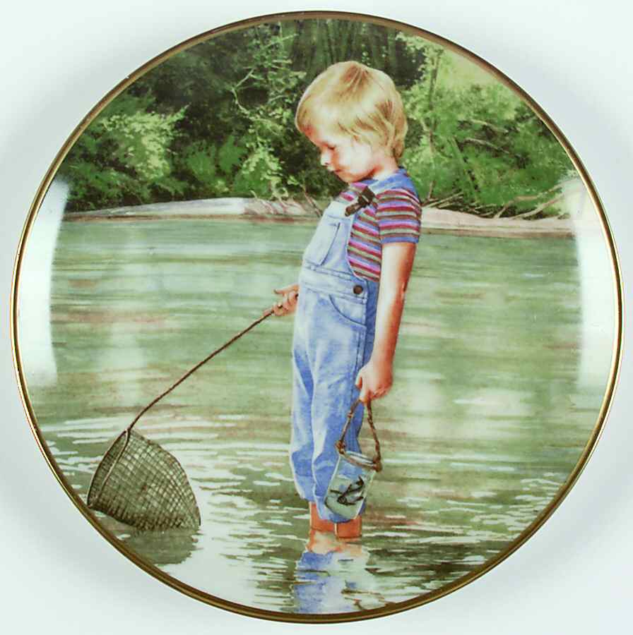 Magic Moments of Childhood Fishing - No Box by Danbury Mint-1