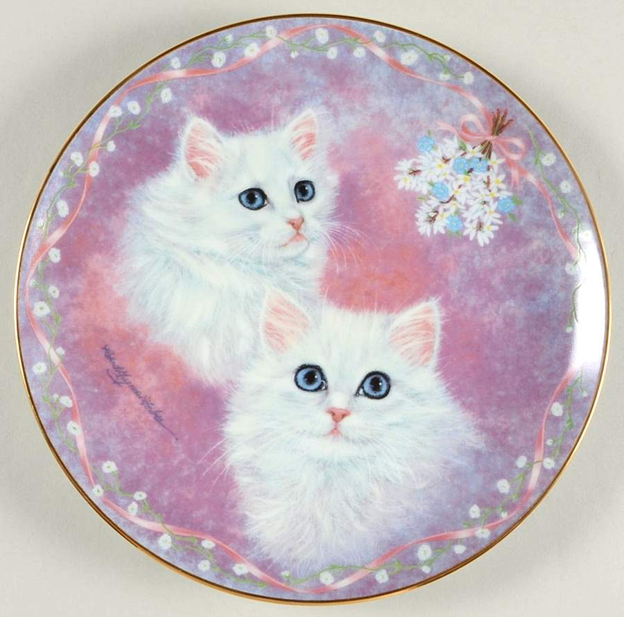 Purrfect Pairs Tasha  And Tanya - No Box by Danbury Mint-1