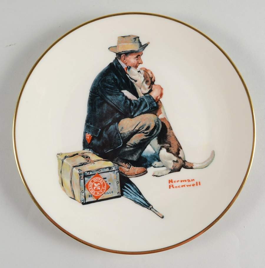 Norman Rockwell-Plates Pals - No Box by Danbury Mint-1
