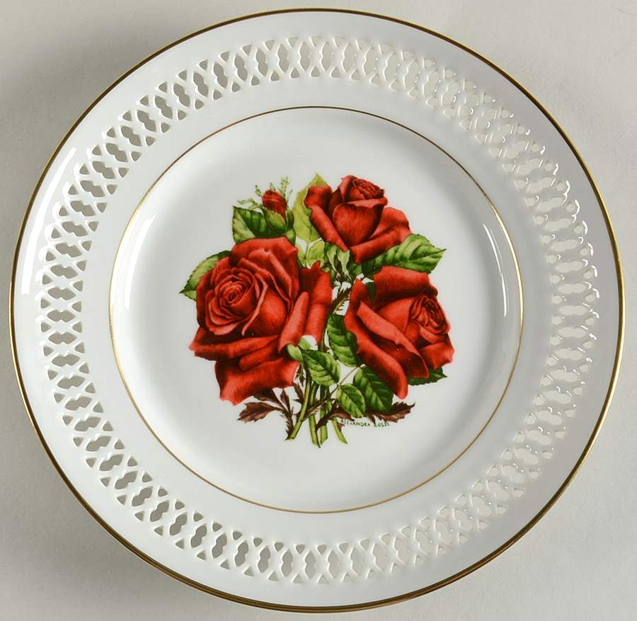 Rose Plates Mirandy - No Box by Danbury Mint-1