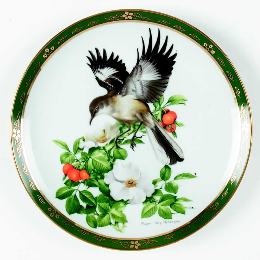 Songbirds of Roger Tory Peterson Mockingbird - No Box by Danbury Mint-1