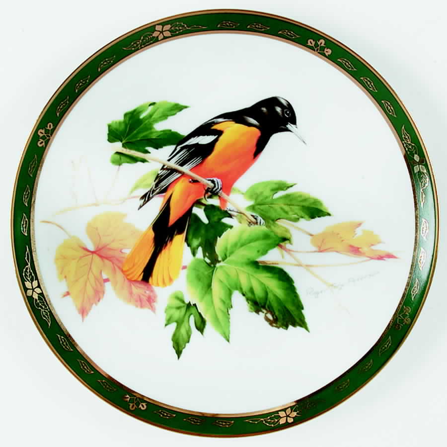 Songbirds of Roger Tory Peterson Baltimore Oriole - No Box by Danbury Mint-1