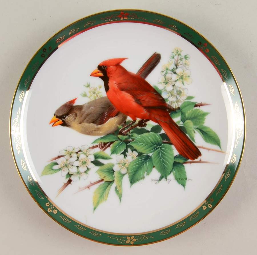 Songbirds of Roger Tory Peterson Cardinals - No Box by Danbury Mint-1