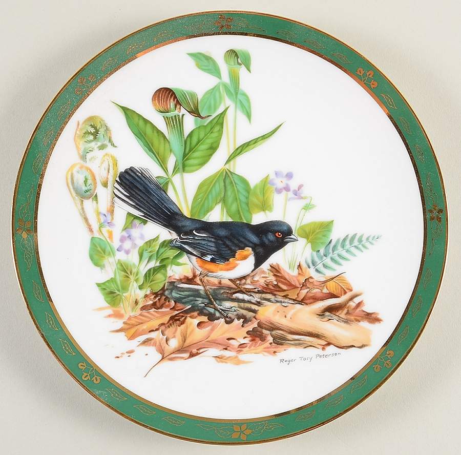 Songbirds of Roger Tory Peterson Towhee - No Box by Danbury Mint-1