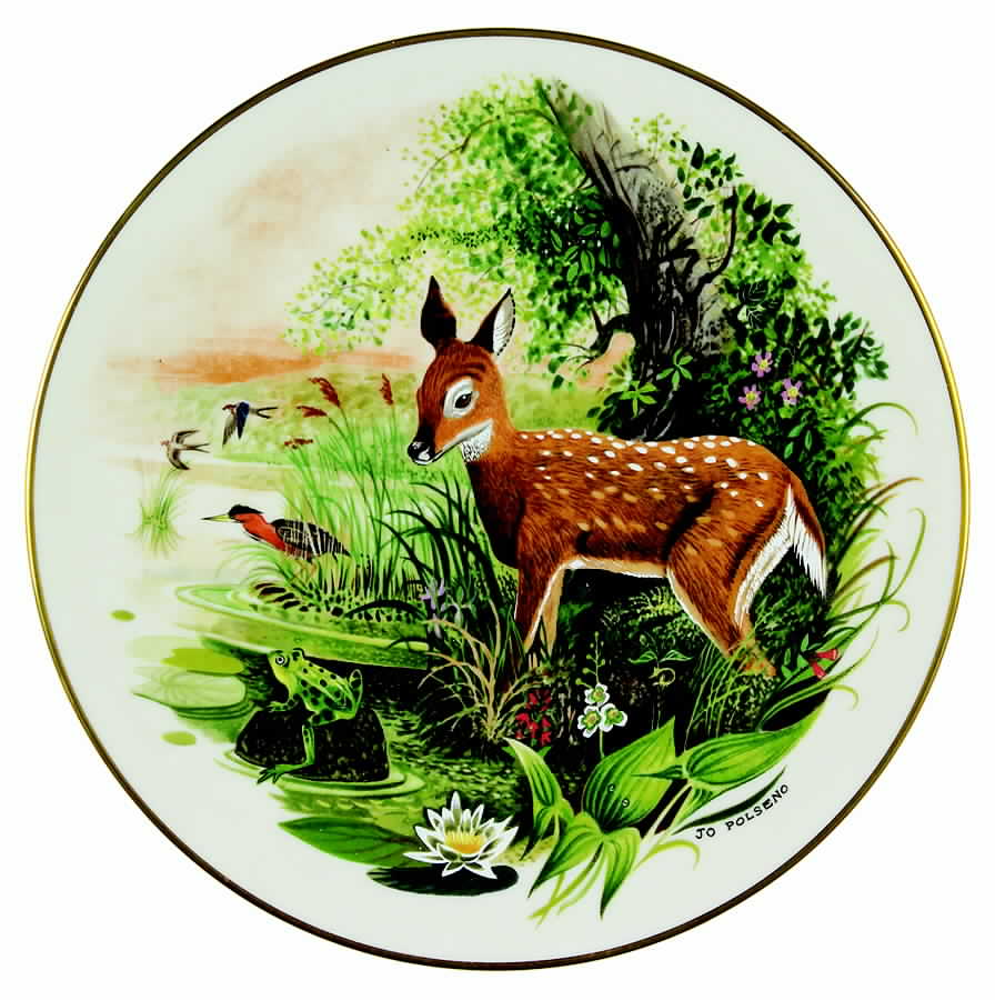 Scenes From A Wooded Glen Fawn - No Box by Danbury Mint-1