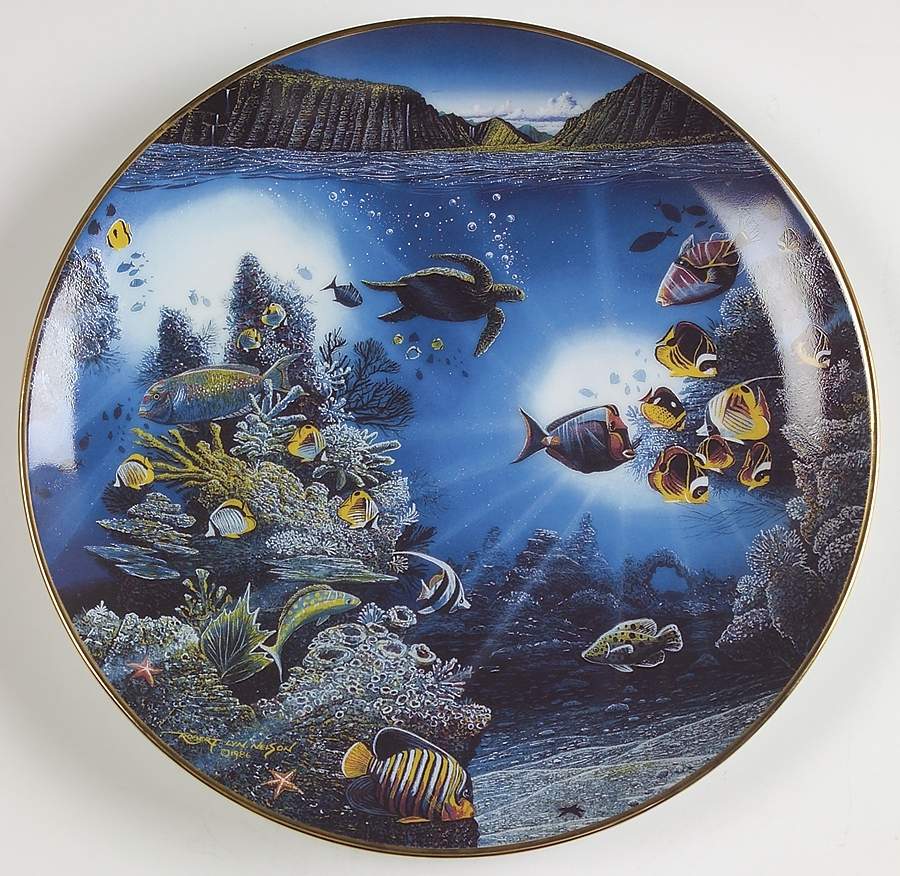 Underwater Paradise Serenity Of Waipio - No Box by Danbury Mint-1