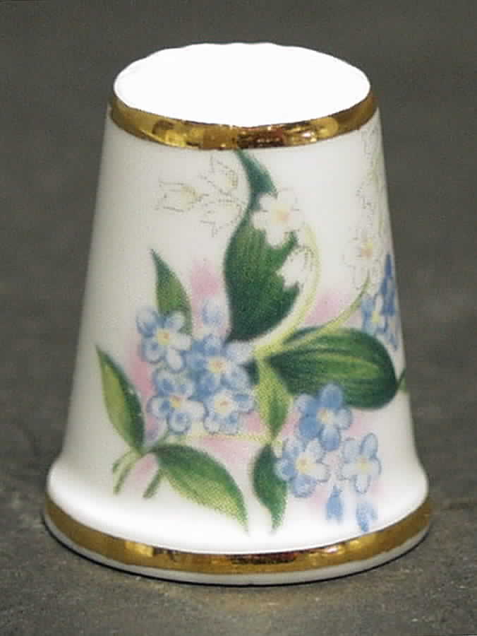 Great Porcelain Houses of the World Royal Grafton-Blue Flowers - Boxed by Danbury Mint-1