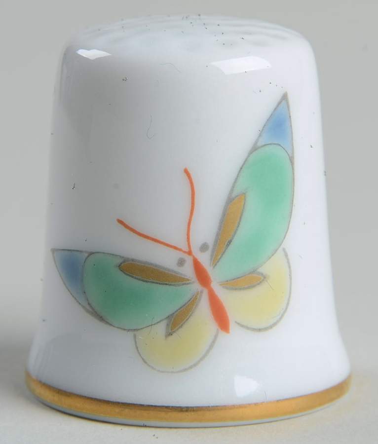 Great Porcelain Houses of the World Fukagawa Japan-Butterfly - Boxed by Danbury Mint-1