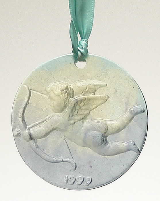Daum Christmas Ornament-Crystal Cherub - Boxed by Daum-1