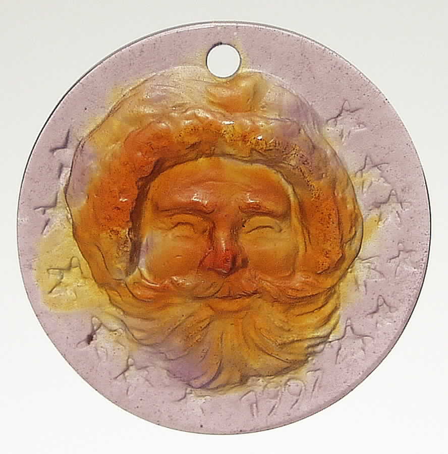 Daum Christmas Ornament-Crystal Santa Claus - No Box by Daum-1