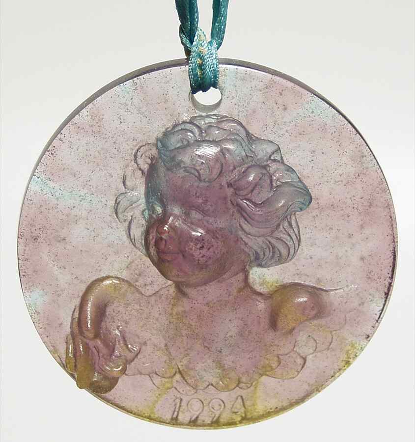 Daum Christmas Ornament-Crystal Cherub - No Box by Daum-1