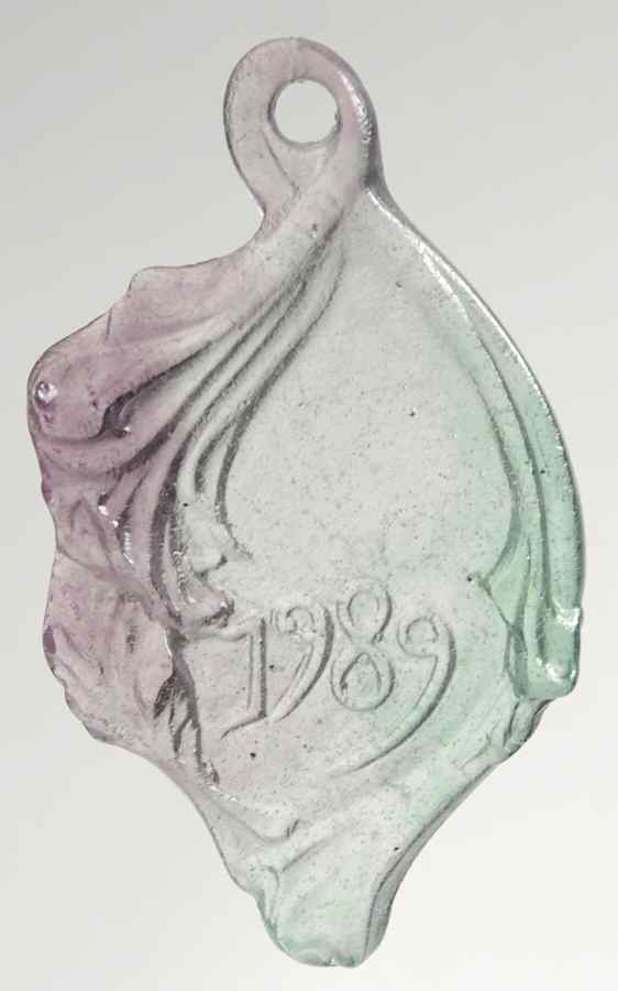 Daum Christmas Ornament-Crystal 1989-Marshall Fields-Only - With Box by Daum-1