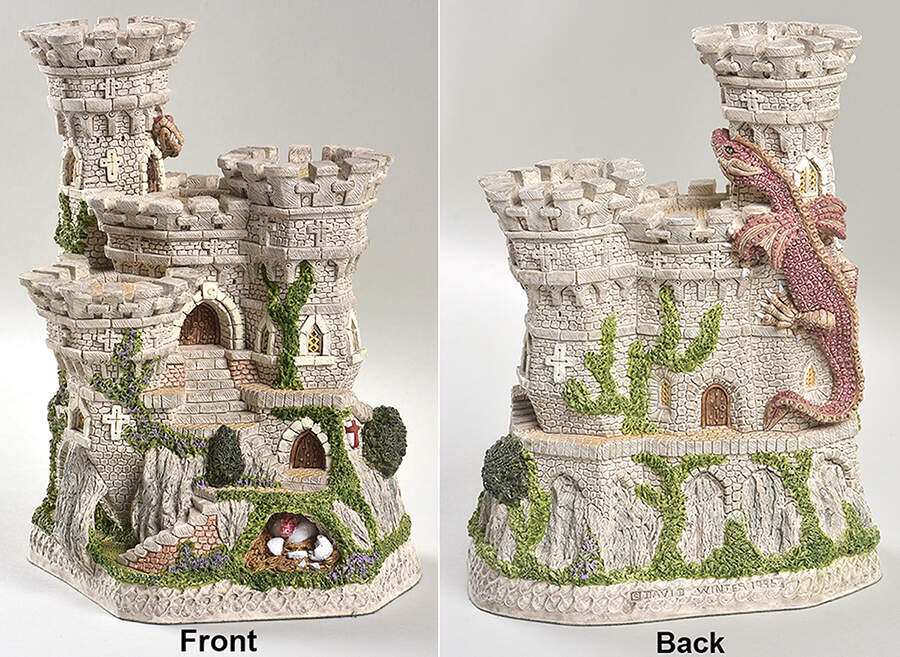 Main Collection St George & The Dragon - Red - No Box by David Winter-1