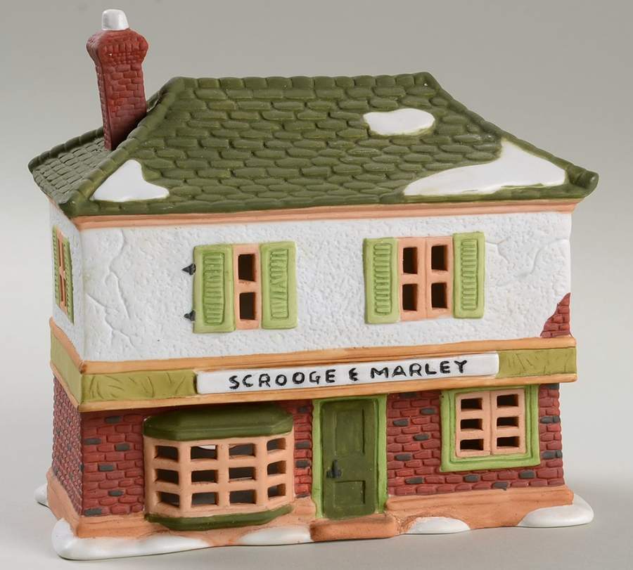Dickens Village Scrooge & Marley Counting House-Original - Boxed by Department 56-1