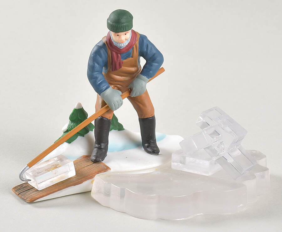 New England Village Man Catching Ice - No Box by Department 56-1